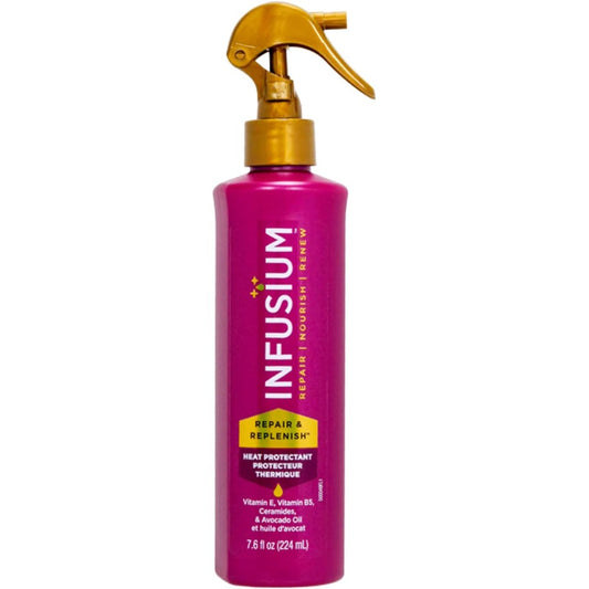 Infusium Repair and Replenish Heat Protector Spray bottle front view