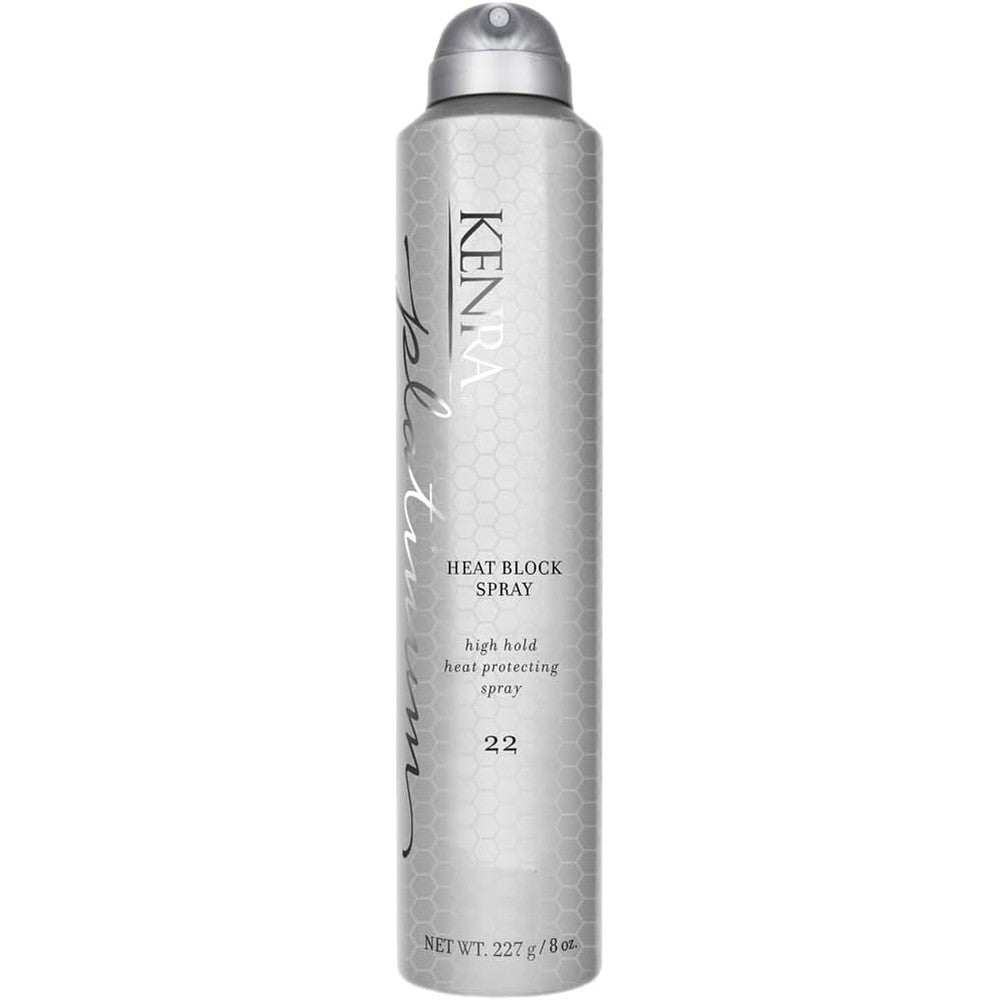 Kenra Platinum Heat Block Spray 22 bottle front view
