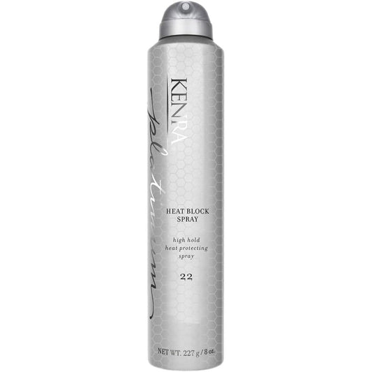 Kenra Platinum Heat Block Spray 22 bottle front view