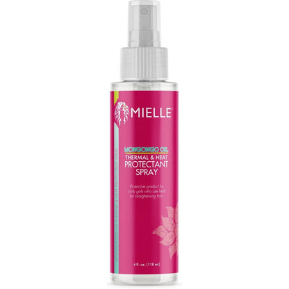 Mielle Organics Mongongo Oil Thermal and Heat Protectant Spray front view bottle.