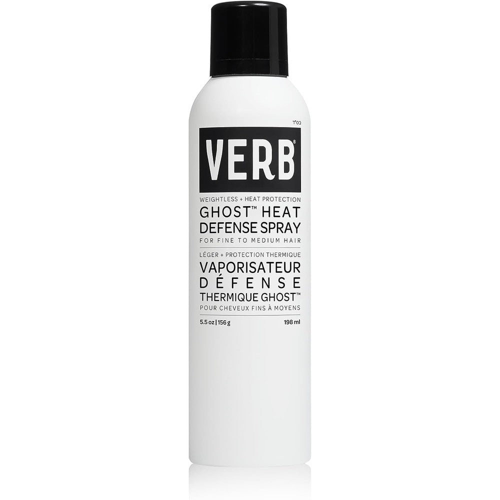 Verb Ghost Heat Defense Spray bottle front view for fine hair