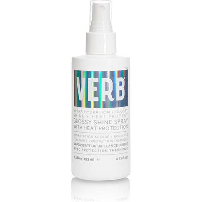 Verb Glossy Shine Spray bottle front view for high shine hair