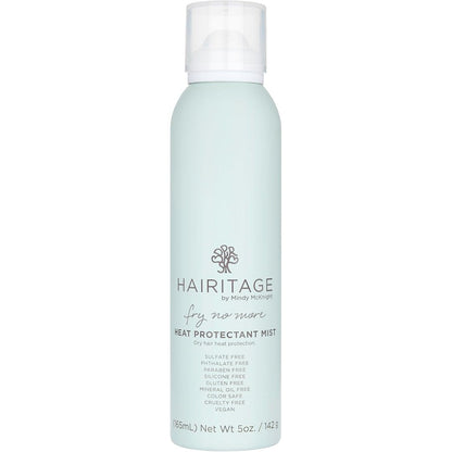 Hairitage Fry No More Heat Protectant Spray front view bottle