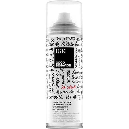 IGK Good Behavior Spirulina Protein Smoothing Spray bottle front view