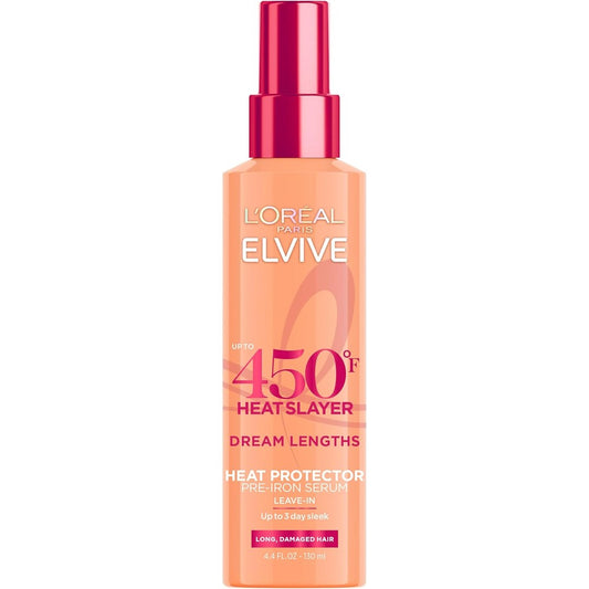 L'Oreal Paris Elvive Dream Lengths Heat Slayer Pre-Iron Spray front view