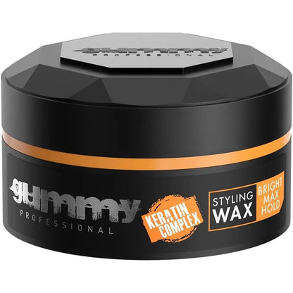 Gummy Professional Bright Max Hold Hair Styling Wax front view packaging.