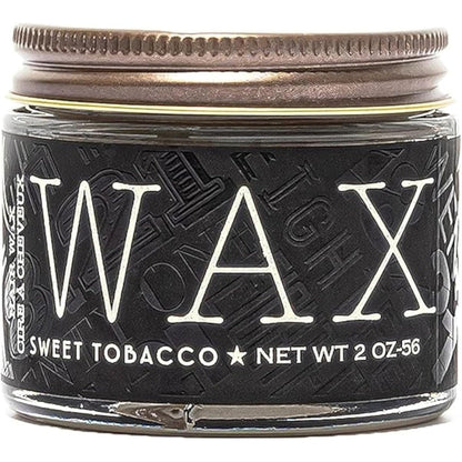 18.21 Man Made Hair Styling Wax 2 Ounce jar front view showcasing the premium men's grooming packaging.