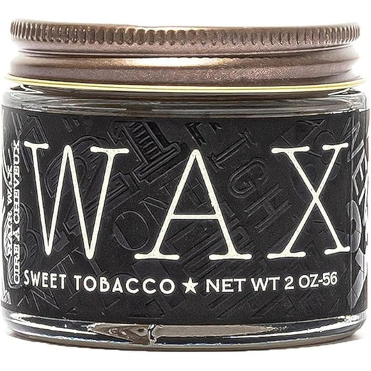18.21 Man Made Hair Styling Wax 2 Ounce jar front view showcasing the premium men's grooming packaging.