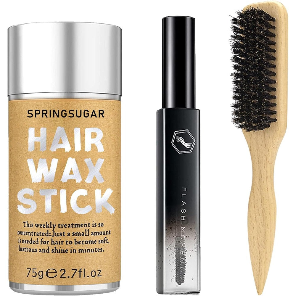 SpringSugar hair wax stick set for flyaways front view