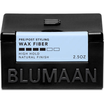 BluMaan Original Styling Meraki Wax Fiber front view premium hair styling jar for men