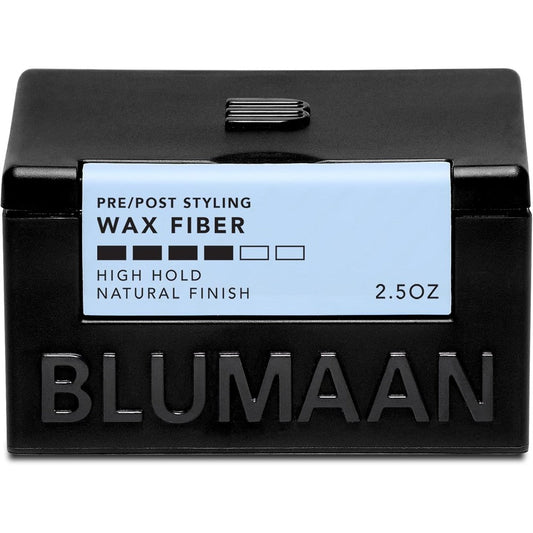 BluMaan Original Styling Meraki Wax Fiber front view premium hair styling jar for men