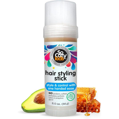SoCozy Kids Hair Wax Stick front view premium children styling product