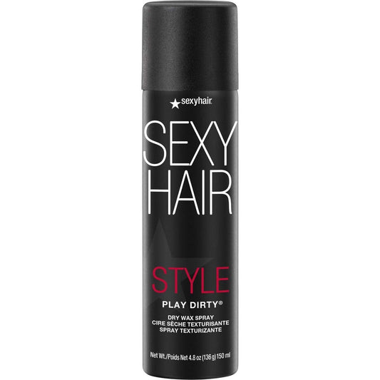 SexyHair Style Play Dirty Dry Wax Spray front view bottle for texturizing hair styling