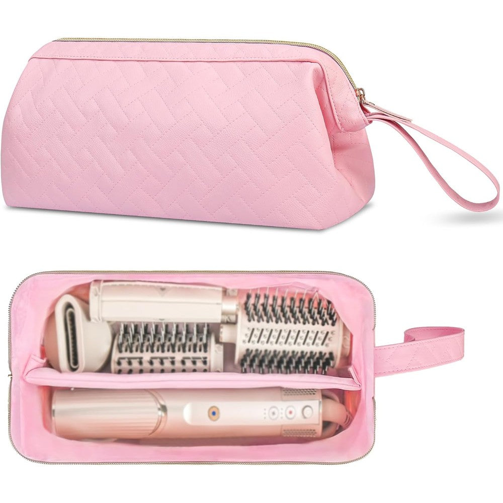 Lacdo Shark FlexStyle Case pink front view travel storage organizer bag