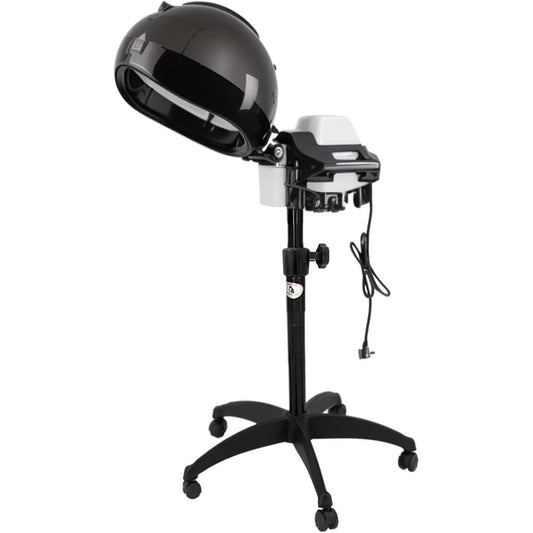 OIYALI professional standing hooded hair steamer front view for salon scalp conditioning treatments