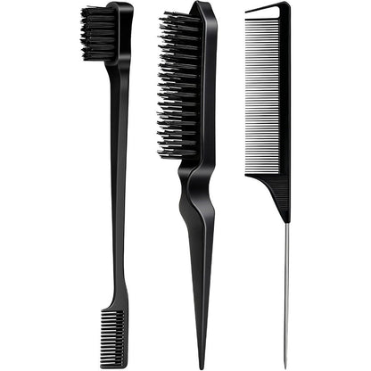 Goiple 3 piece hair styling comb set front view