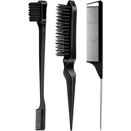 Goiple 3 piece hair styling comb set front view