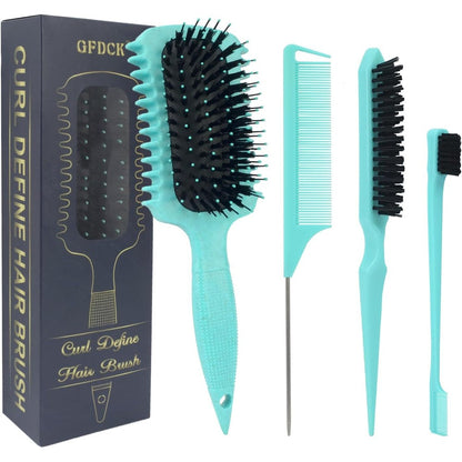 Gfdck curl defining brush front view teal blue