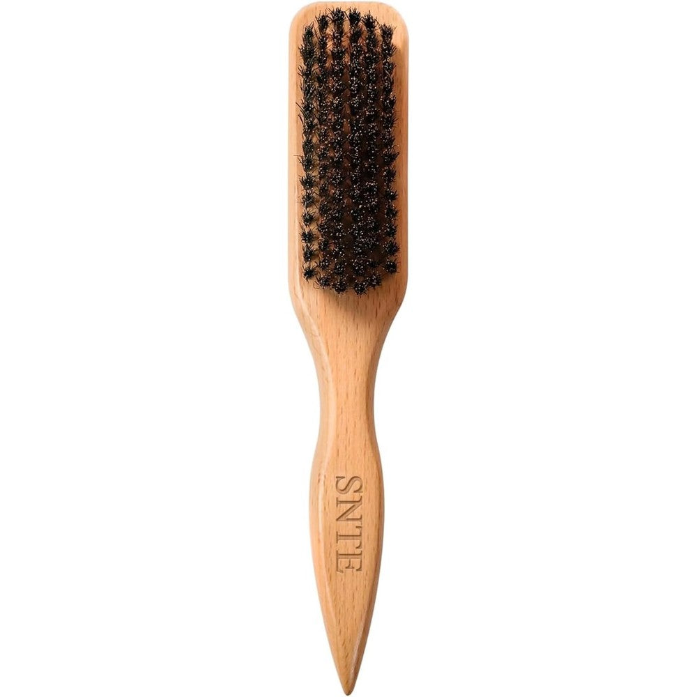 Rovdi boar bristle slick back hair brush front view