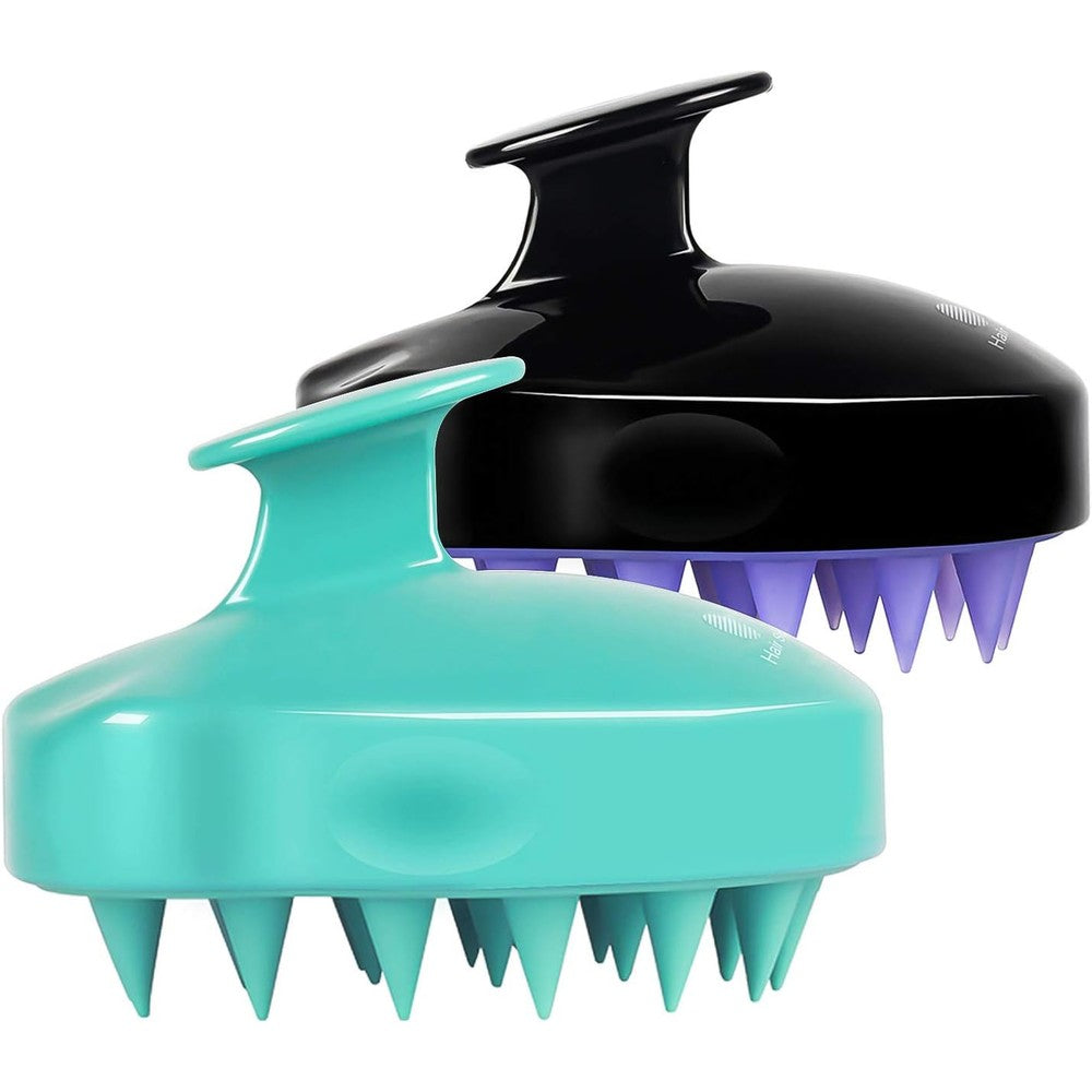 Heeta hair scalp massager shampoo brush 2 pack front view