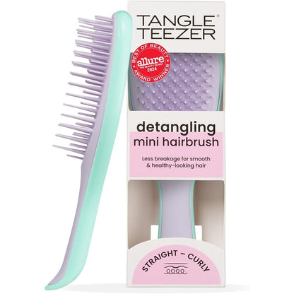 Tangle Teezer The Ultimate Detangler Mini in Mint Wisteria Leaf front view