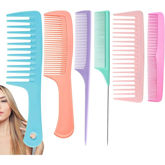 Vitmoory 6-piece professional hair comb set for styling