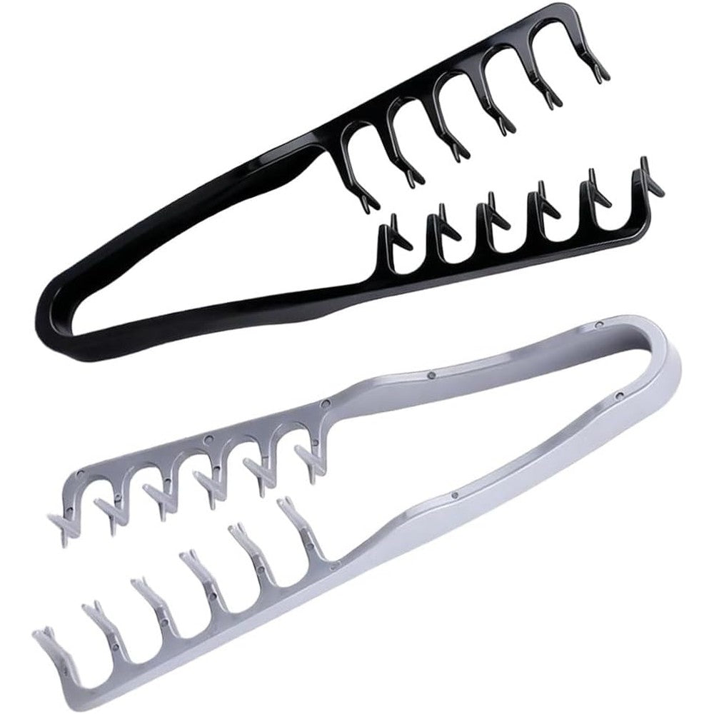 Yrakozin texture comb front view showcasing dual teeth