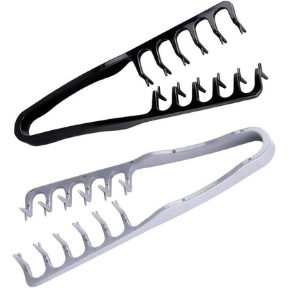 Yrakozin 2 Pack Texture Comb set featuring black and gray styling tools