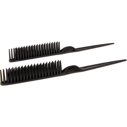 CocoBlack Naturals 3 Row Styling Comb front view for curly hair