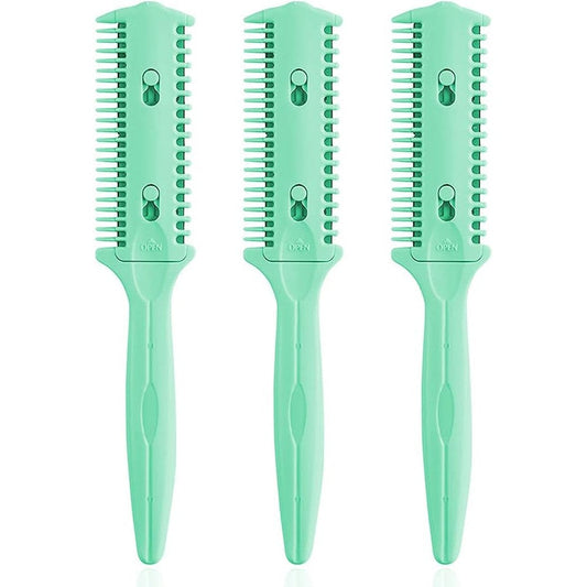 Soft 'N Style Haircut Razor Comb 3 Pack front view