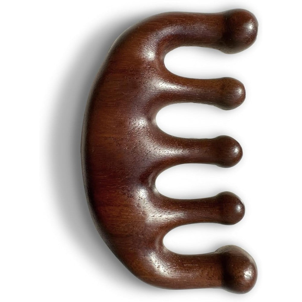 Cureder green sandalwood scalp massager front view