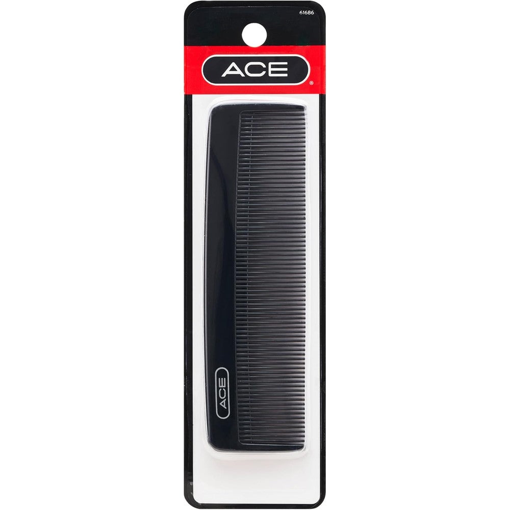 Goody Ace Classic Bobby Pocket and Purse Hair Comb front view showing fine teeth