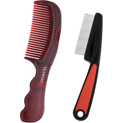 Teawoo patented anti dandruff comb kit front view