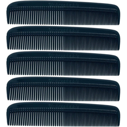 Gents 5 Pack Unbreakable Pocket Comb set front view