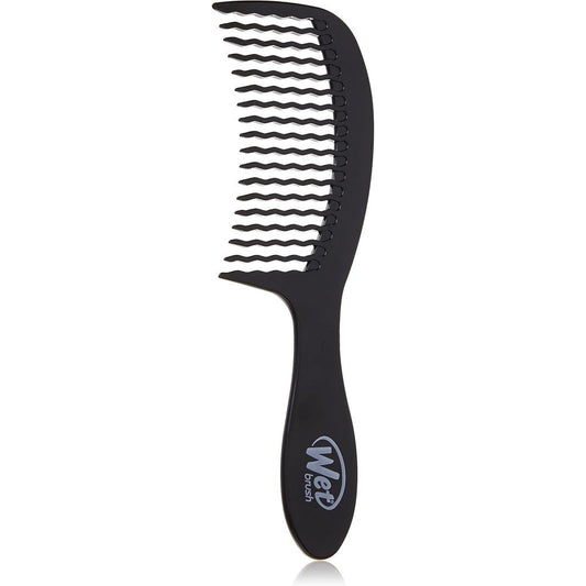 Wet Brush Detangling Comb Black front view