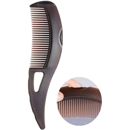 Amzwish dandruff comb with self-cleaning hollow teeth front view