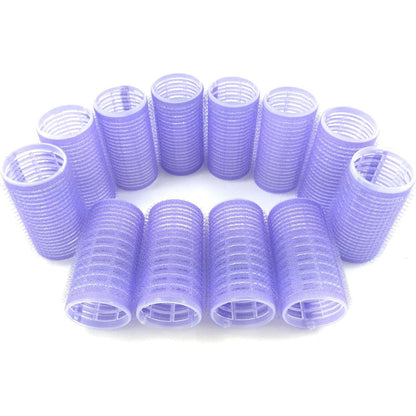 Kamays medium self grip hair rollers front view salon curling tools