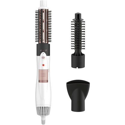 Conair Double Ceramic 3-in-1 Hot Air Brush front view showing the white 1000-watt main styling body.