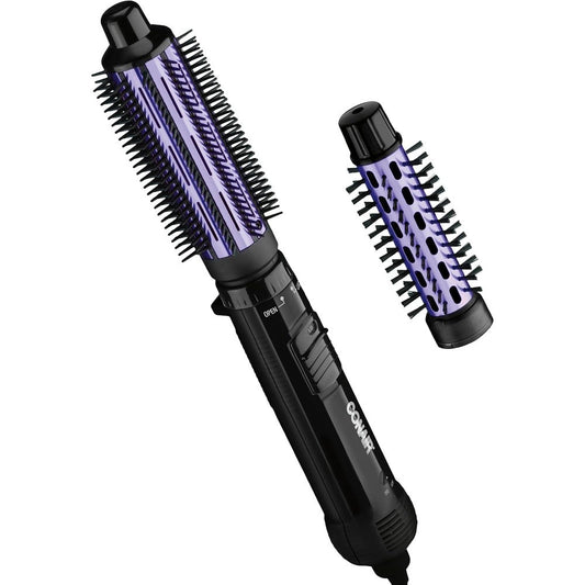 Conair 2-in-1 Hot Air Curling Combo front view showcasing the interchangeable styler barrels
