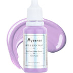 Mysense pastel purple face and body paint front view showing squeeze bottle packaging