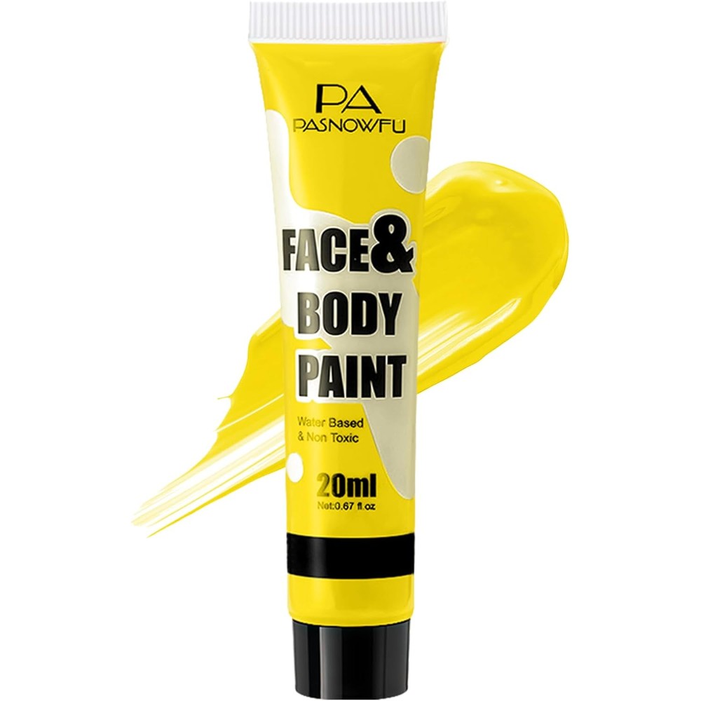 ShowOffs Body Art yellow face and body paint tube front view