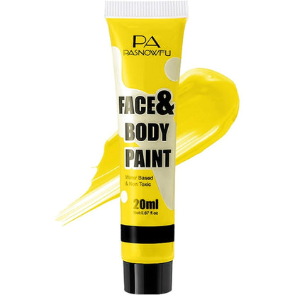 ShowOffs Body Art yellow face and body paint tube front view