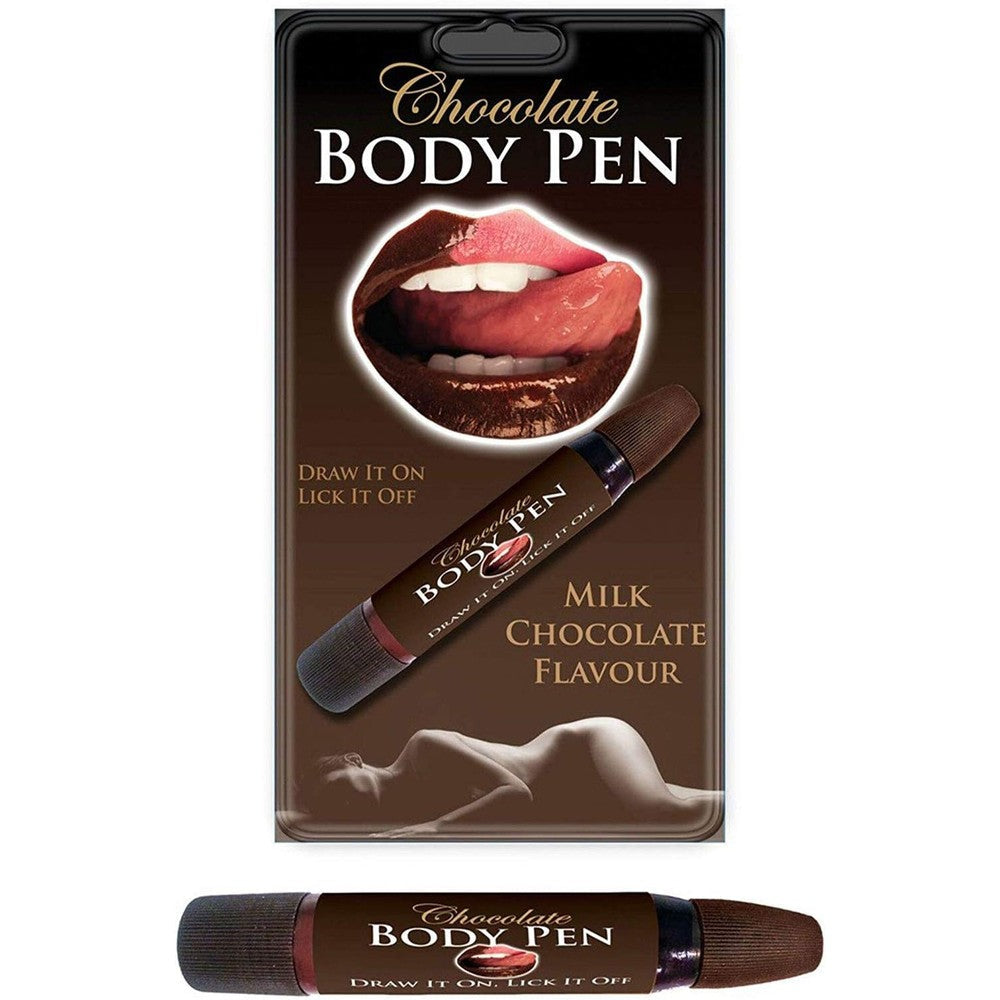 Spencer And Fleetwood chocolate body pen lovers gift front view edible milk chocolate body paint tube
