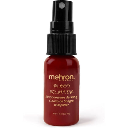 Mehron Makeup Blood Splatter front view bottle for special effects