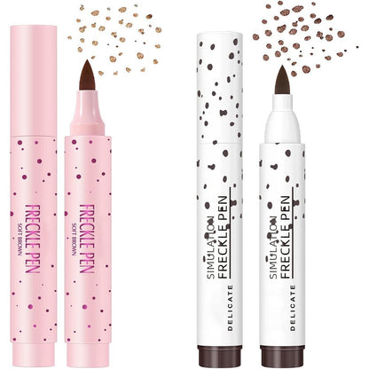 SUMEITANG Lifelike Freckle Pen dual shade set front view showing light brown and dark brown packaging