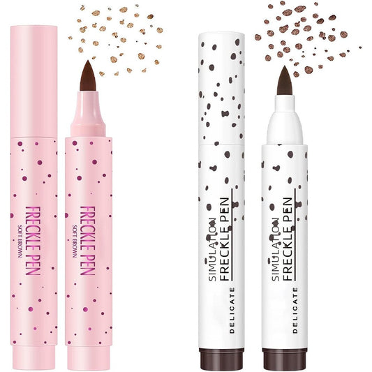 SUMEITANG Lifelike Freckle Pen dual shade set front view showing light brown and dark brown packaging