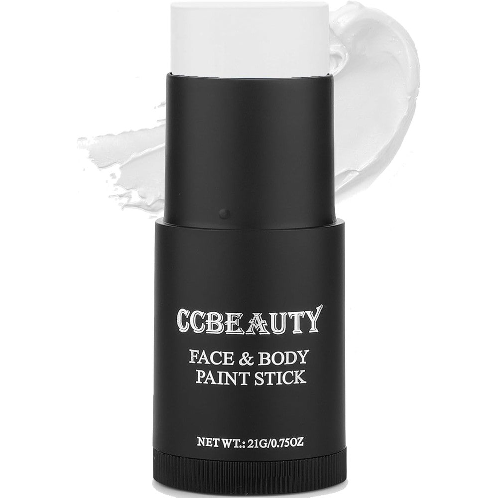 CCbeauty white face paint stick front view for professional SFX makeup
