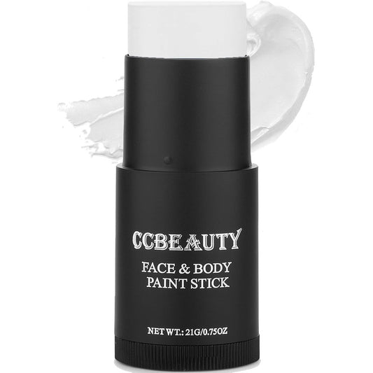 CCbeauty white face paint stick front view for professional SFX makeup