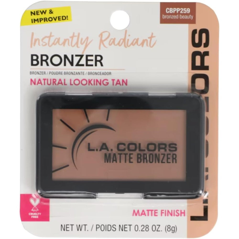 L.A. Colors Bronzer CBPP259 Bronzed Beauty front view compact