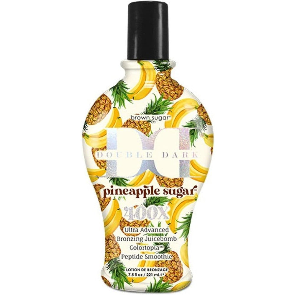 Brown Sugar Pineapple Sugar Tanning Lotion front view bottle packaging